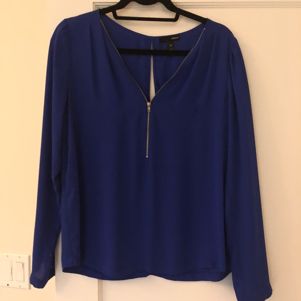 Aqua Blue Blouse